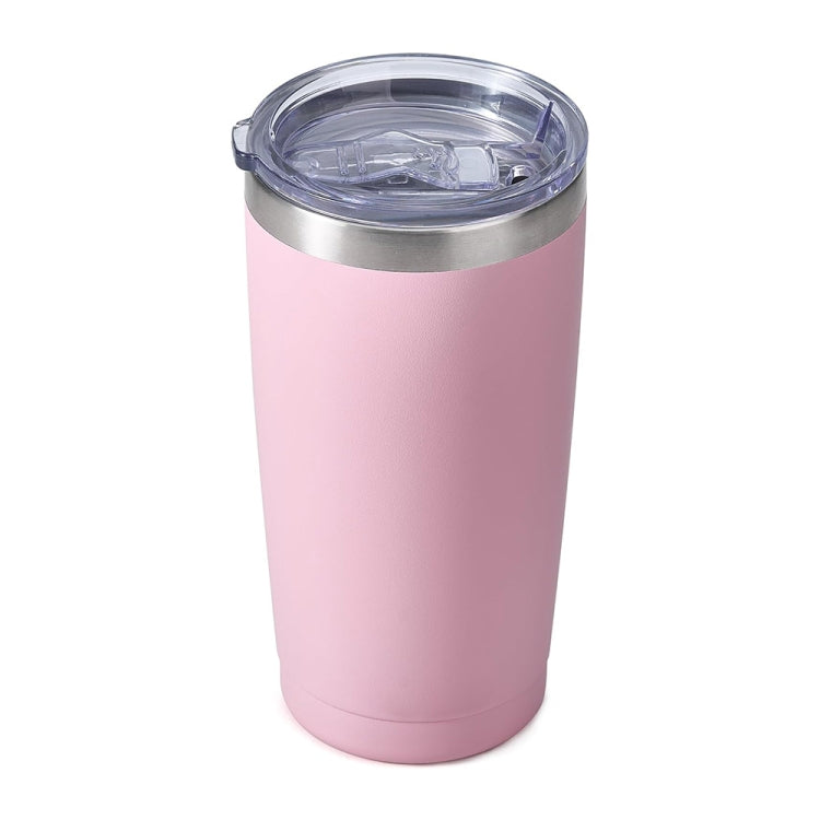 JUNSUNMAY 600ml 304 Stainless Steel Vacuum Insulated Coffee Travel Mug Double Wall Thermal Cup(Pink)