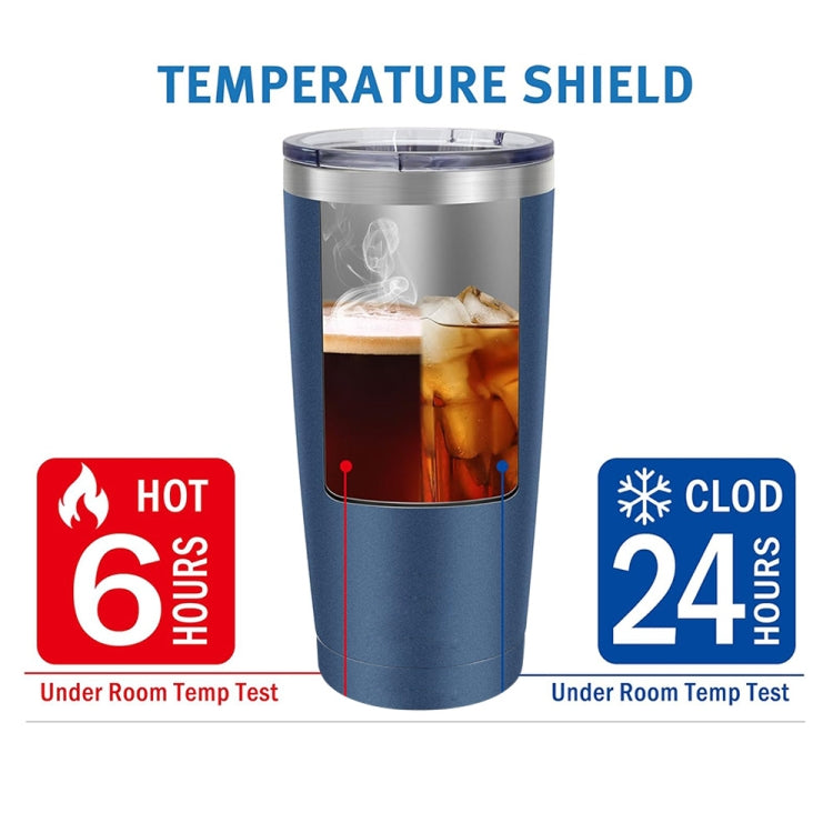 JUNSUNMAY 600ml 304 Stainless Steel Vacuum Insulated Coffee Travel Mug Double Wall Thermal Cup(White)