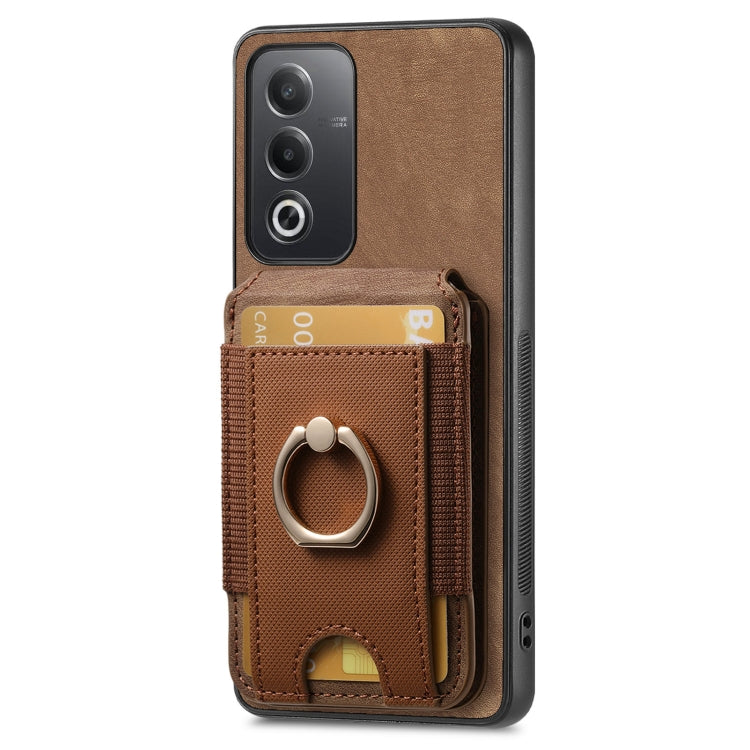 Retro Splitable Magnetic Stand Card Bag Leather Phone Case, For OPPO A17K, For OPPO A17, For OPPO A57 4G, For OPPO A57 5G