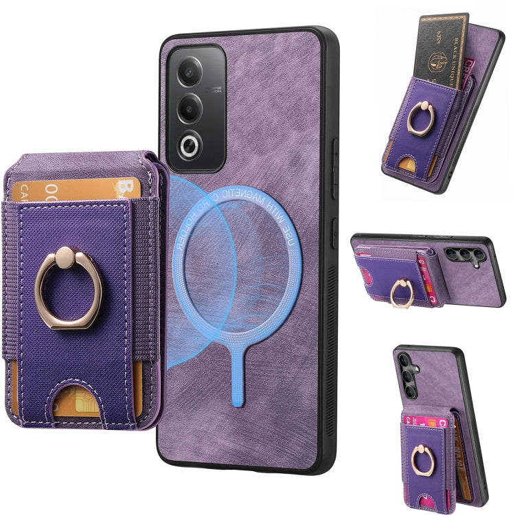 Retro Splitable Magnetic Stand Card Bag Leather Phone Case, For OPPO Reno7 5G, For OPPO A16K, For OPPO Reno6 Z, For OPPO A16