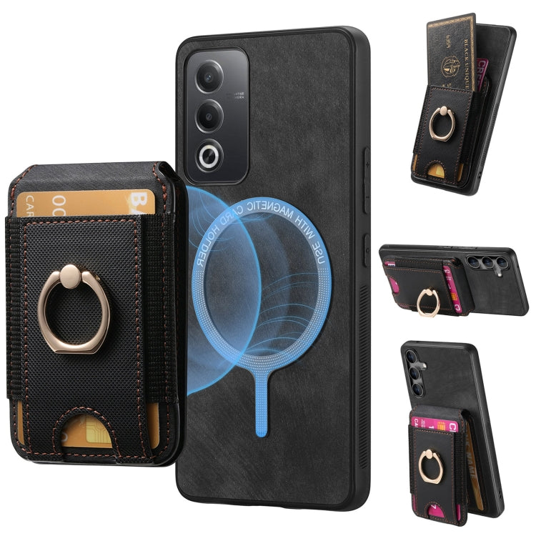 Retro Splitable Magnetic Stand Card Bag Leather Phone Case, For OPPO A52 / A72 / A92, For OPPO A7 / A12, For OPPO A9 2020 / A5 2020