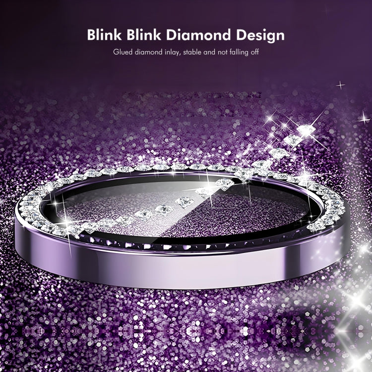 For Xiaomi Redmi Note 13 Pro+ ENKAY AR Anti-reflection Individual Diamond Ring Camera Lens Glass Full Film(Deep Purple)