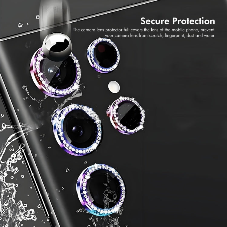For Samsung Galaxy S24+ 5G ENKAY AR Anti-reflection Individual Diamond Ring Camera Lens Glass Full Film(Silver)