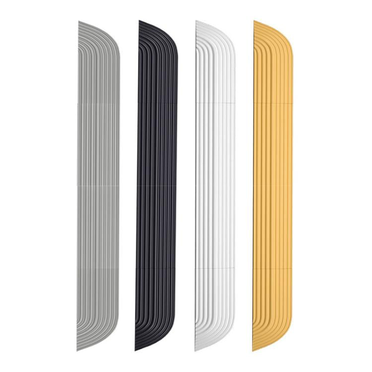 JUNSUNMAY For Ecovacs / iRobot / Mijia / Dreame Sweeping Robot Universal Silicone Threshold Bars Ramp Mat(Grey)