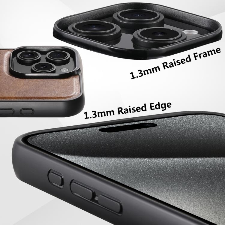 For iPhone 16 Pro Suteni G3 Oil Wax 360 Rotation Holder MagSafe Back Phone Case(Brown)