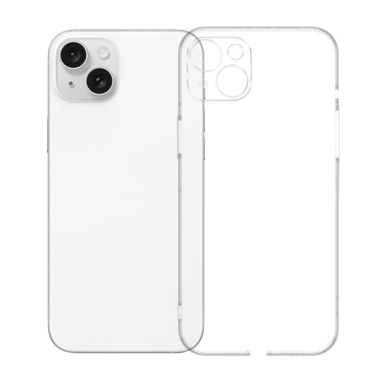 For iPhone 15 Plus Kalebol 1.5mm Thickened Rounded Corner Transparency TPU Phone Case