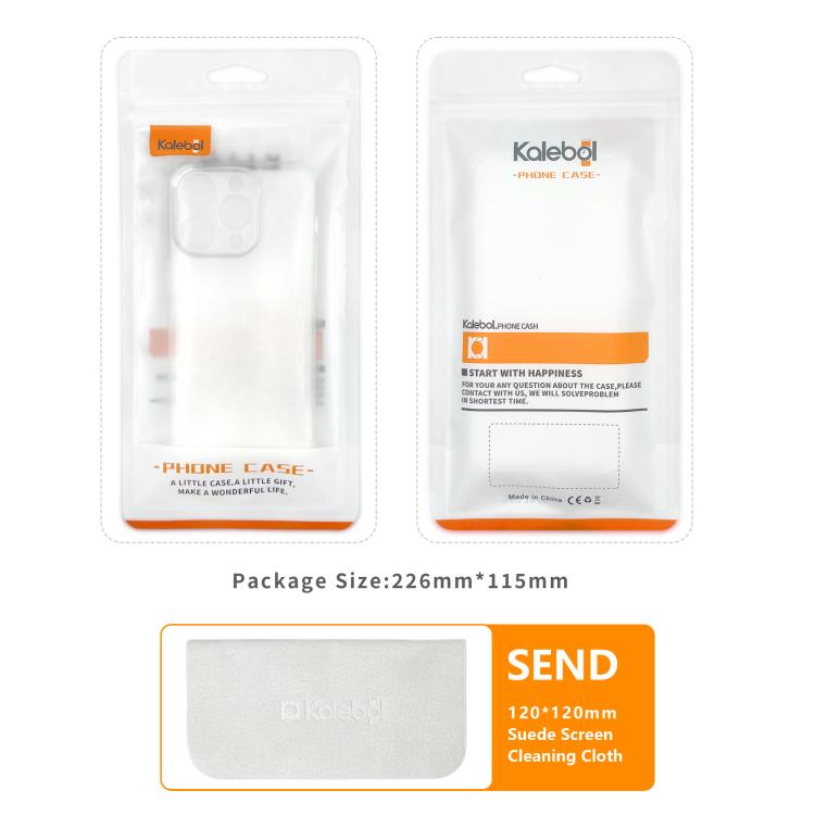 For iPhone 14 Pro Kalebol 1.5mm Thickened Rounded Corner Transparency TPU Phone Case