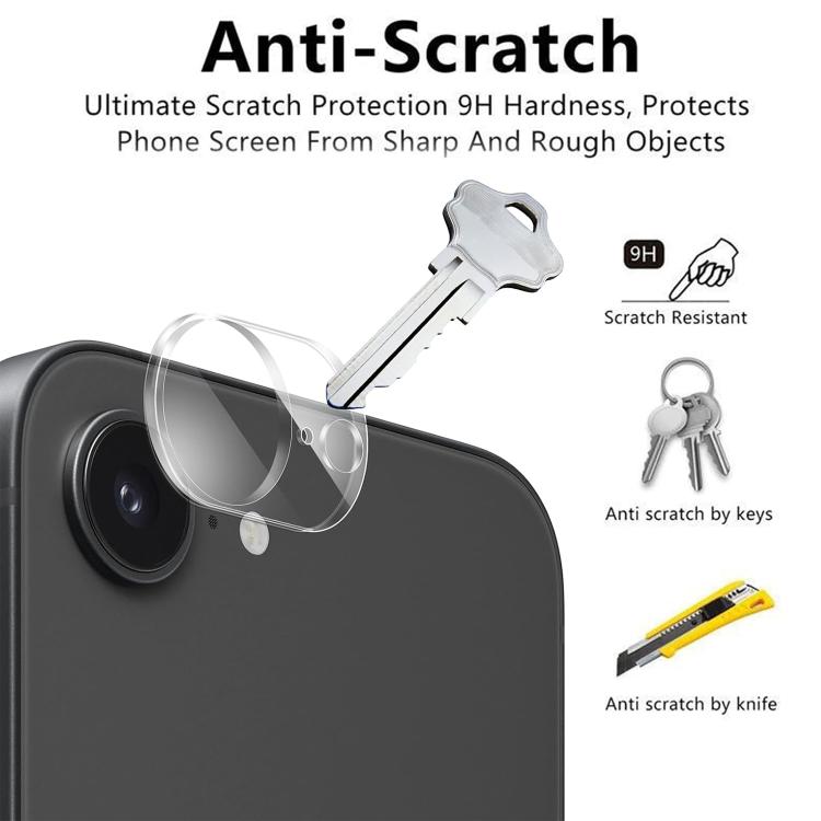 For iPhone 17e / 16e Kalebol Transparent One Piece Lens Protection Film