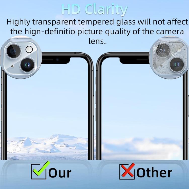 For iPhone 13 Kalebol Transparent One Piece Lens Protection Film