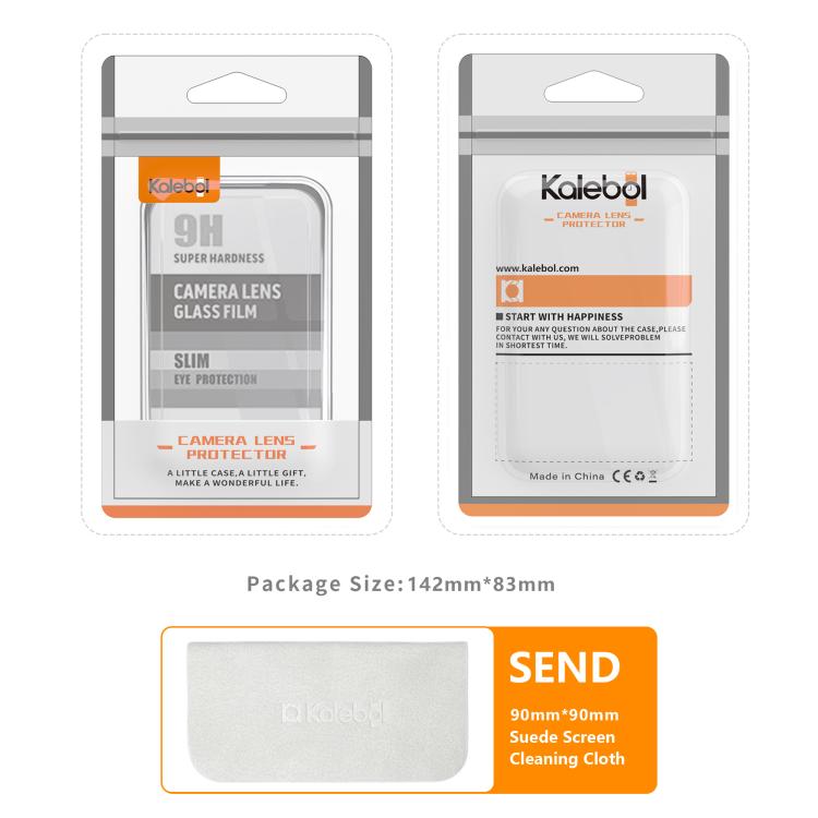 For iPhone 15 Pro Kalebol Transparent One Piece Lens Protection Film