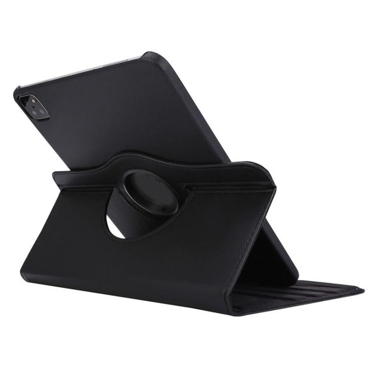 For iPad Air 13 2026 / 2025 / 2024 ENKAY 360 Degree Rotation Litchi Leather Smart Tablet Case(Brown)