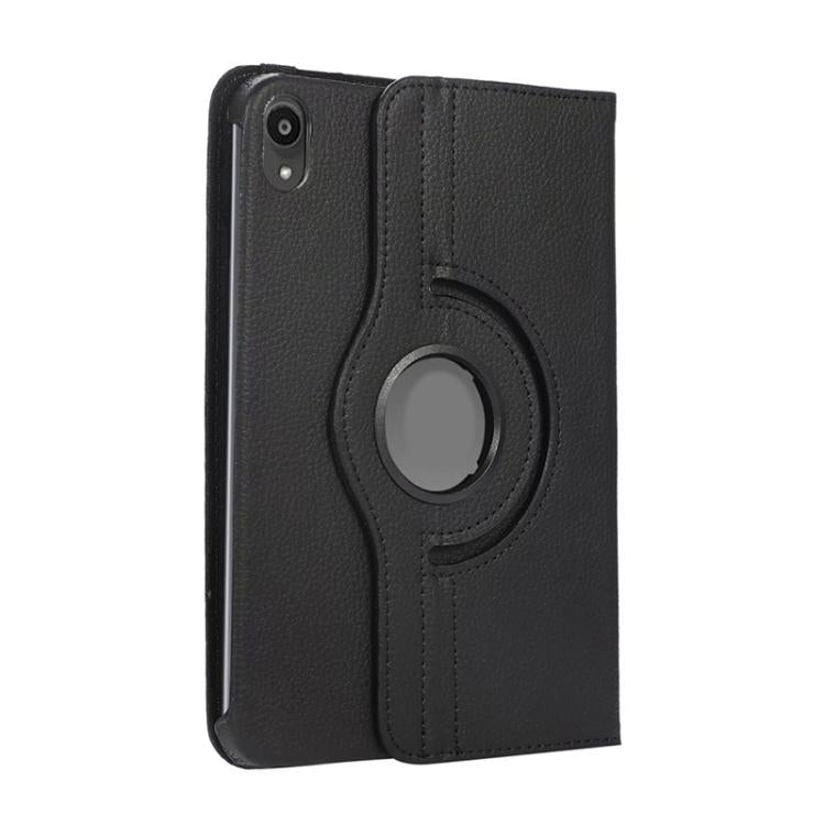 For iPad mini 2024 / mini 6 ENKAY 360 Degree Rotation Litchi Leather Smart Tablet Case(White)