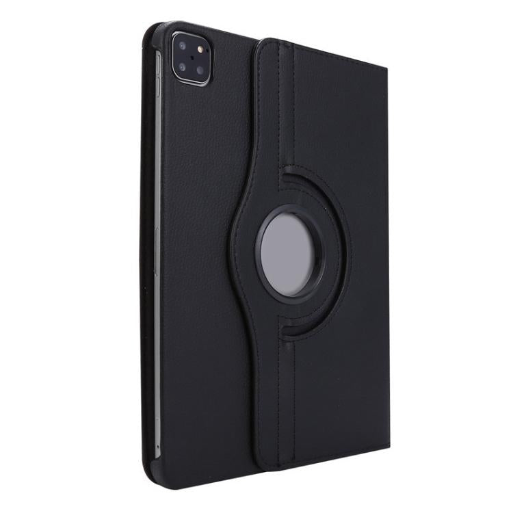 For iPad Pro 13 2025 / 2024 ENKAY 360 Degree Rotation Litchi Leather Smart Tablet Case(White)