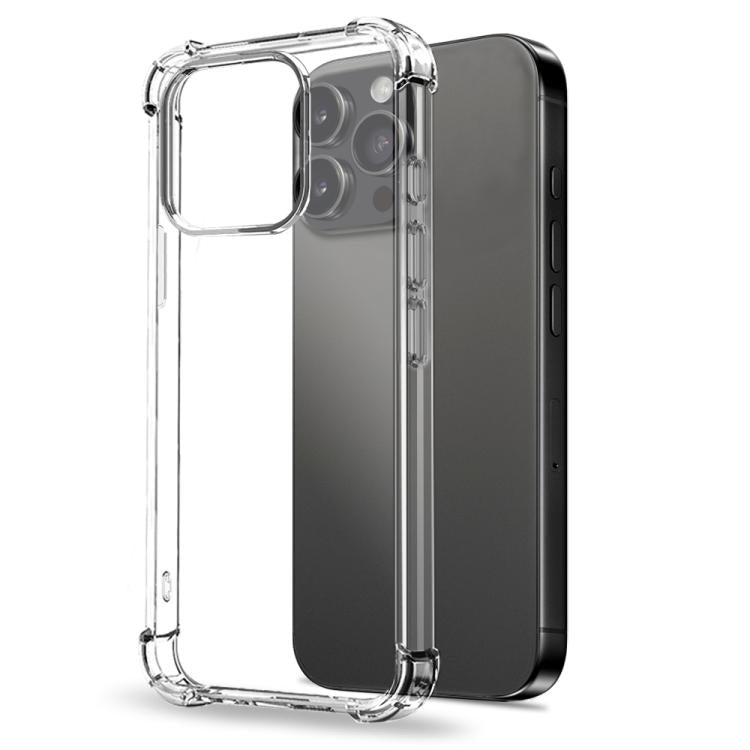 For iPhone 15 Pro NORTHJO 2 in 1 TPU Airbag Shockproof Phone Case with Screen Film(Clear)