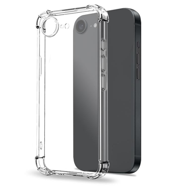 For iPhone 17e / 16e NORTHJO 2 in 1 TPU Airbag Shockproof Phone Case with Screen Film(Clear)