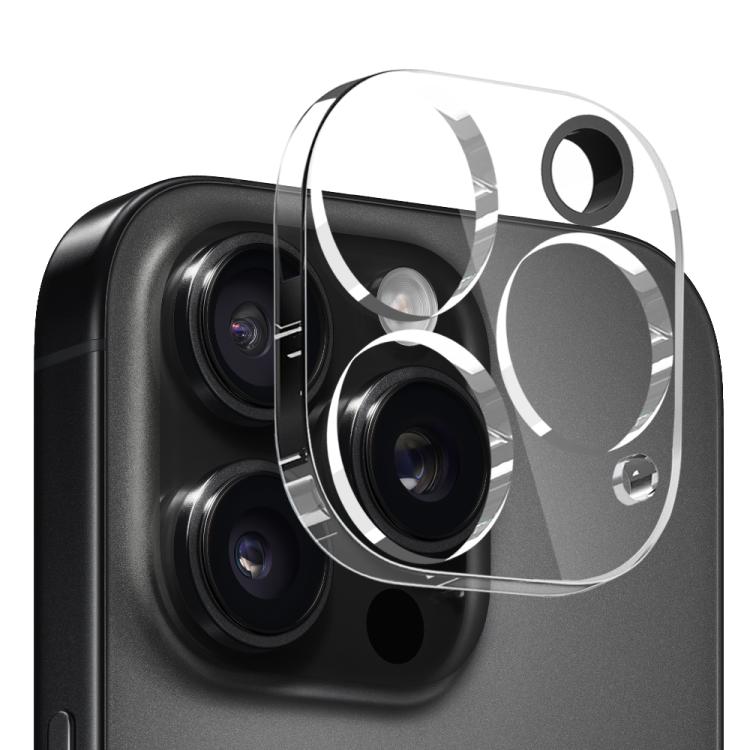 For iPhone 16 Pro Max NORTHJO 3 in 1 TPU Airbag Shockproof Phone Case with Screen Protector Lens Film(Clear)