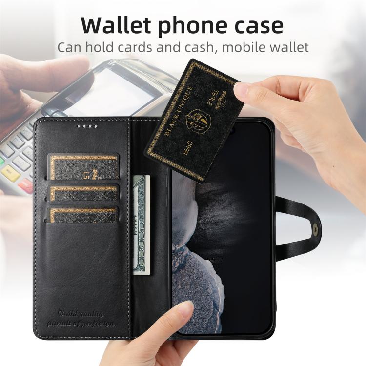 For iPhone 12 Pro Max Suteni Q-03 Oil Wax Magnetic Clasp Leather Phone Case(Black)