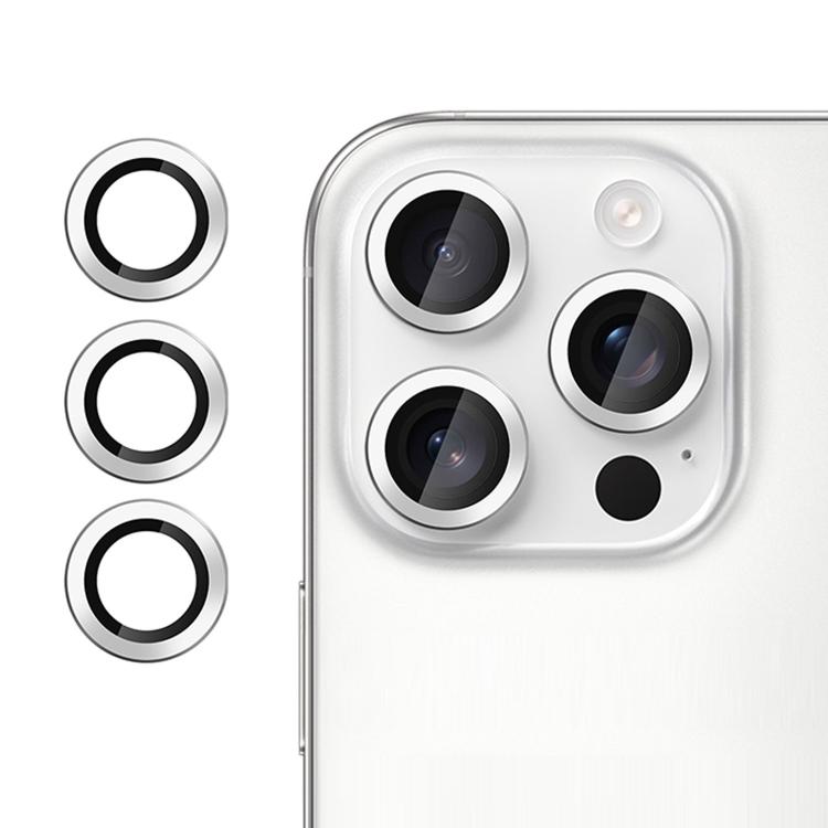 For iPhone 13 Pro Kalebol No Flicker Ultra-Thin Individual Camera Lens Tempered Glass Film(Silver)