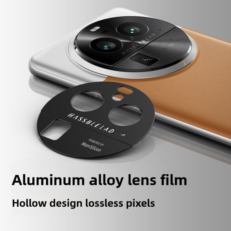 For OPPO Find X6 Kalebol Black Metal Hollow Lens Protection Ring