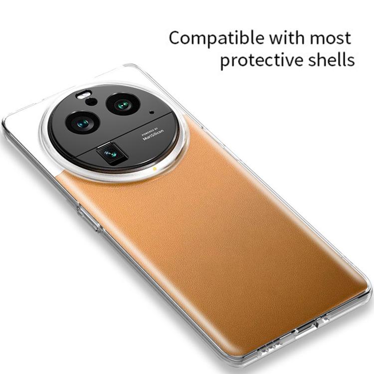 For OPPO Find X6 Kalebol Black Metal Hollow Lens Protection Ring