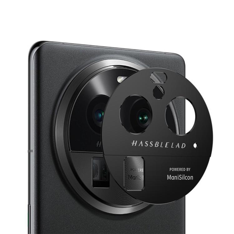 For OPPO Find X6 Pro Kalebol Black Metal Hollow Lens Protection Ring