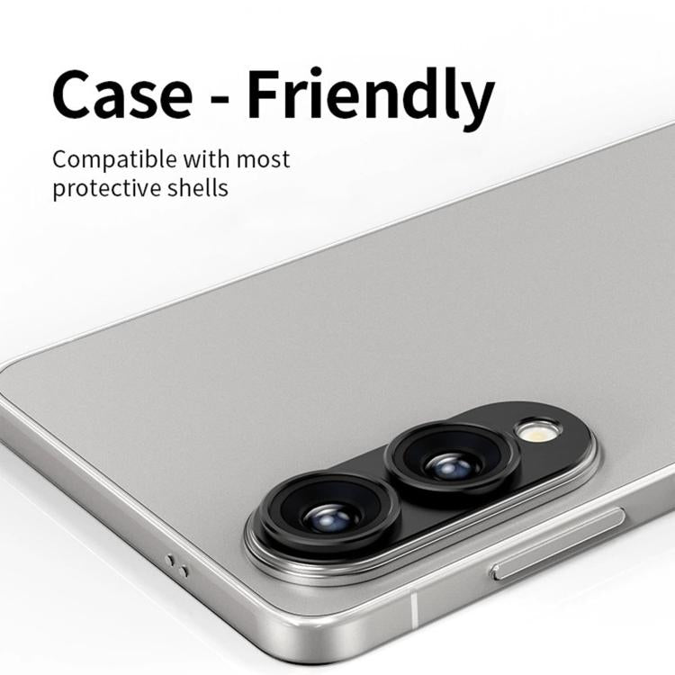 For Samsung Galaxy S25 Edge 5G Kalebol Metal Hollow Lens Protection Ring