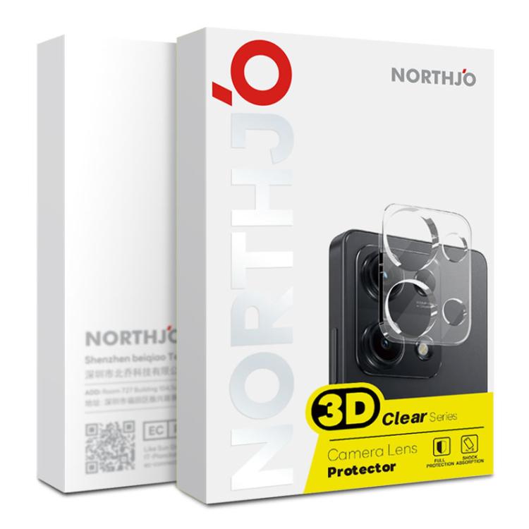 For Honor 400 Lite Global NORTHJO Camera Lens Protector 3D HD Tempered Glass Film(Clear)