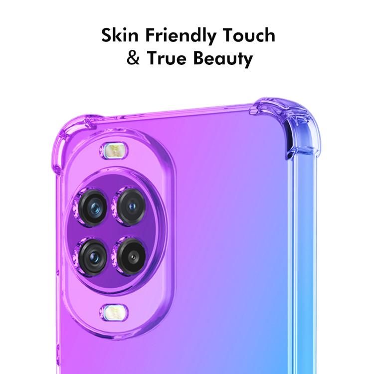 For Huawei nova 14 Pro ENKAY Hat-Prince Gradient Airbag TPU Phone Case(Purple Blue)