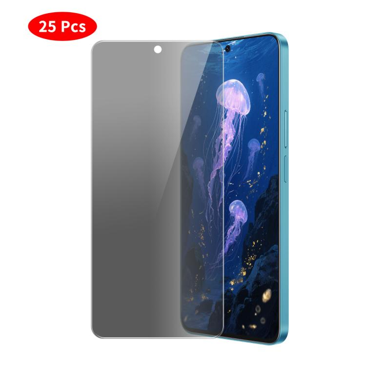 For Honor 400 Lite Global JUNSUNMAY 25pcs Privacy Screen Protector Tempered Glass Film