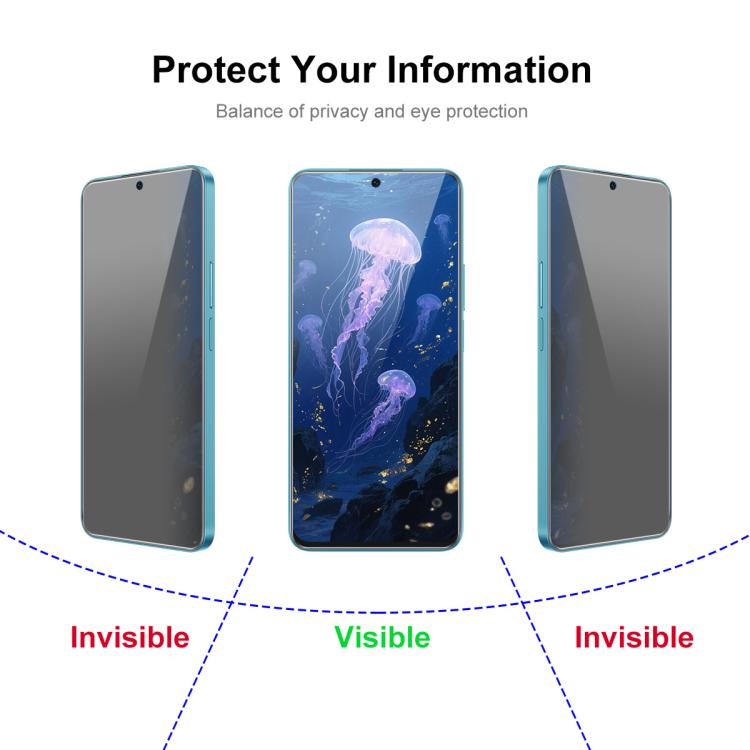 For Honor 400 Lite Global JUNSUNMAY 25pcs Privacy Screen Protector Tempered Glass Film