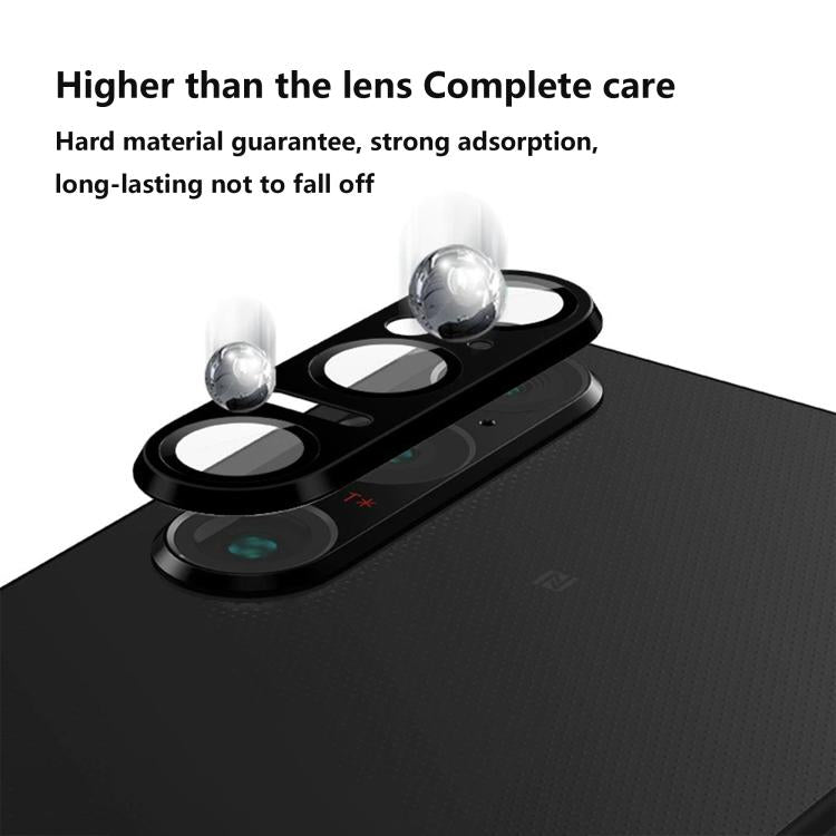 For Sony Xperia 1 VI Kalebol Eagle Eye One Piece Full-Coverage Metal Lens Ring Film(Color Titanium)