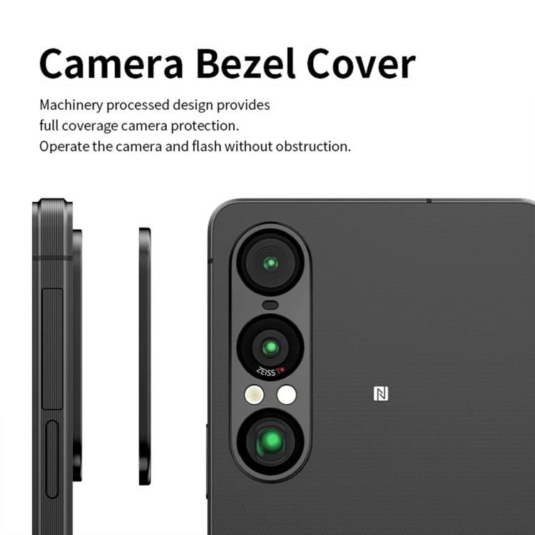For Sony Xperia 1 VII Kalebol Eagle Eye One Piece Full-Coverage Metal Lens Ring Film(Black)