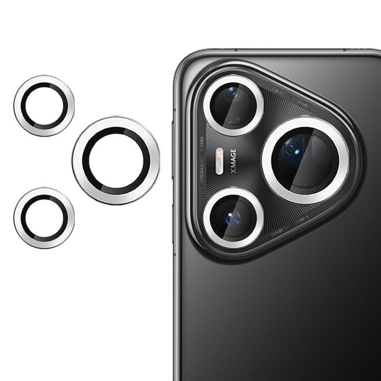 For Huawei Pura 80 Ultra Kalebol No Flicker Ultra-Thin Individual Camera Lens Tempered Glass Film(Silver)