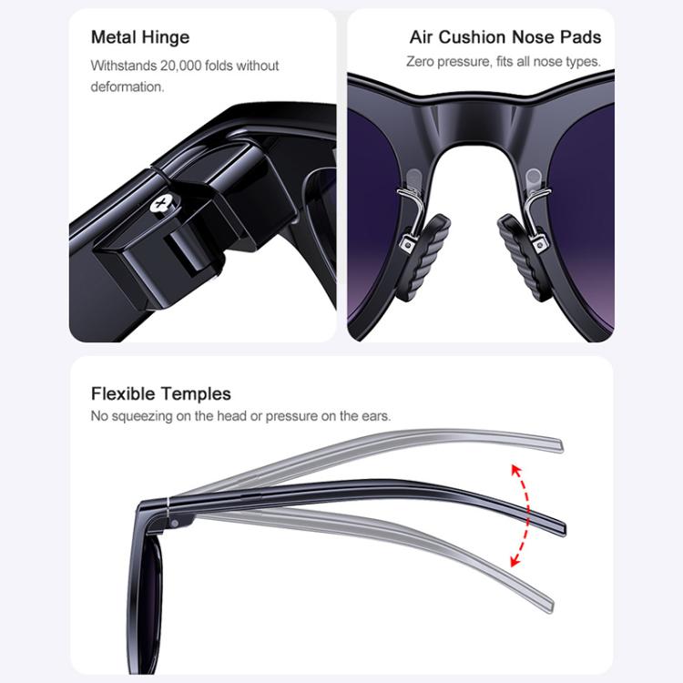 A2 Smart AI Camera Glasses with 8MP HD Camera, AI Translation & Bluetooth Calling