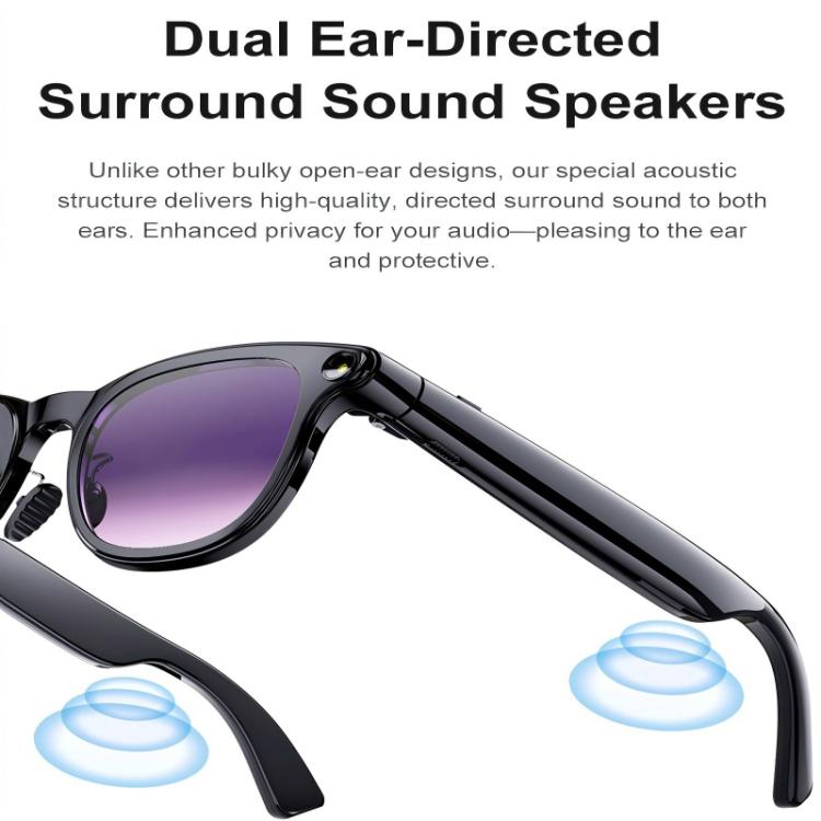 A2 Smart AI Camera Glasses with 8MP HD Camera, AI Translation & Bluetooth Calling