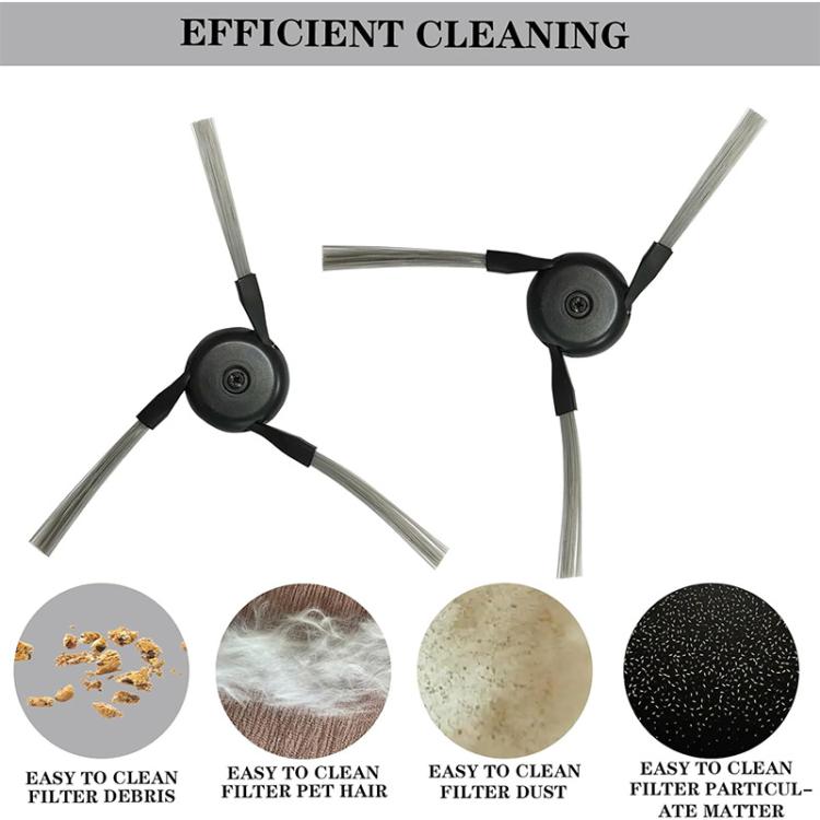 JUNSUNMAY 6pcs Side Brush for Dreame X50 Ultra / L50 Ultra / X40 Ultra / Mova P50 Pro Ultra