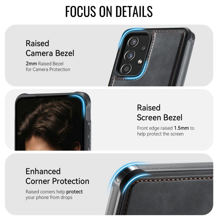 CaseMe C69 Series Magnetic Vegan Leather Back Phone Case, For Samsung Galaxy A52 / A52s 5G