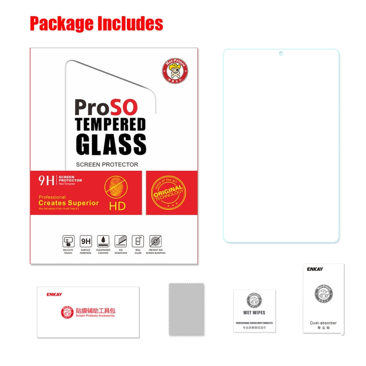 ENKAY Hat-Prince 0.33mm 9H Surface Hardness 2.5D Explosion-proof Tempered Glass Film for Huawei MediaPad M6 8.4