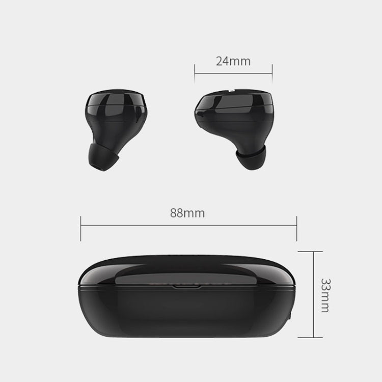 OneDer W12 Wireless Earphone with Waterproof IPX5 HD Stereo Sound TWS Bluetooth Earphone(White)