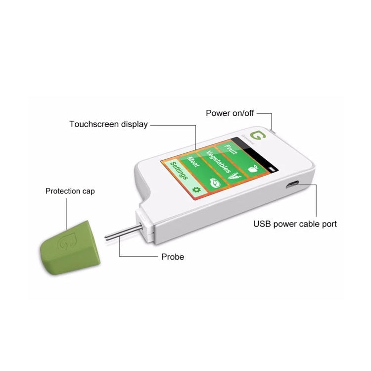 Digital Nitrate Tester for Fruit, Vegetables & Meat – Portable Food Safety Meter
