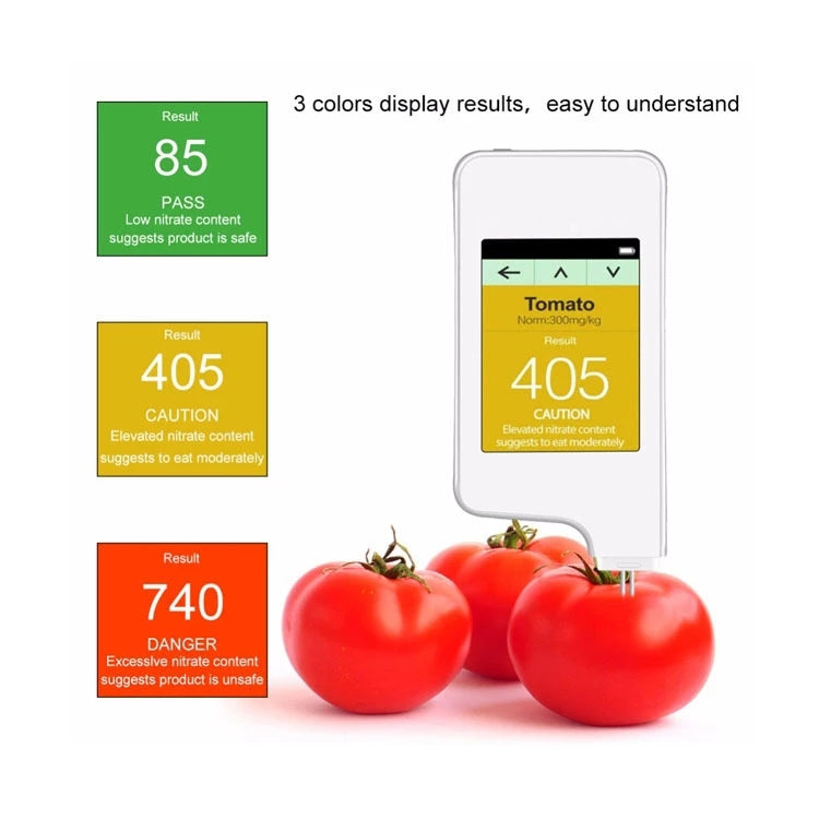 Digital Nitrate Tester for Fruit, Vegetables & Meat – Portable Food Safety Meter