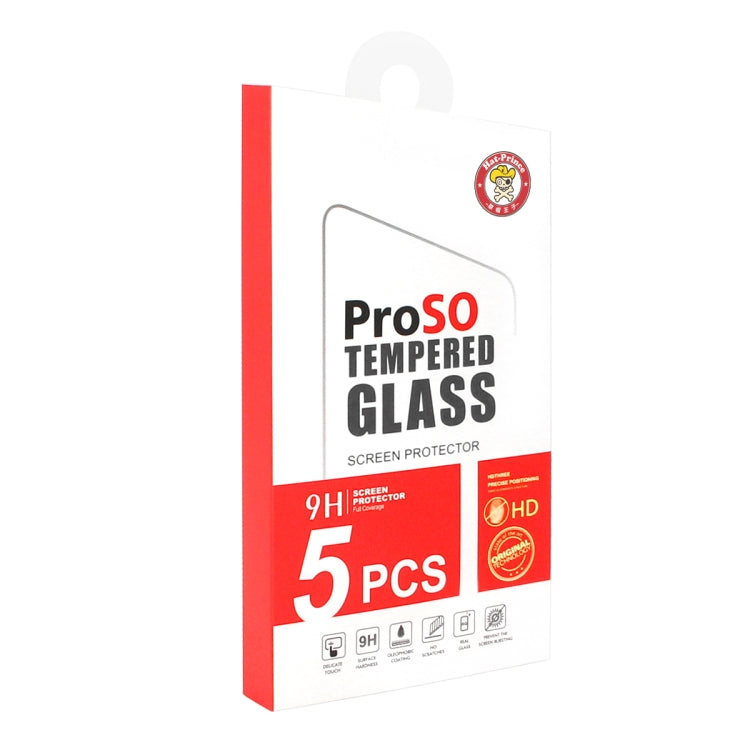 5 PCS ENKAY Hat-prince 0.26mm 9H 2.5D Curved Edge Tempered Glass Film for, Galaxy A10s, Xiaomi Redmi Note 8 Pro, Xiaomi Redmi Note 8