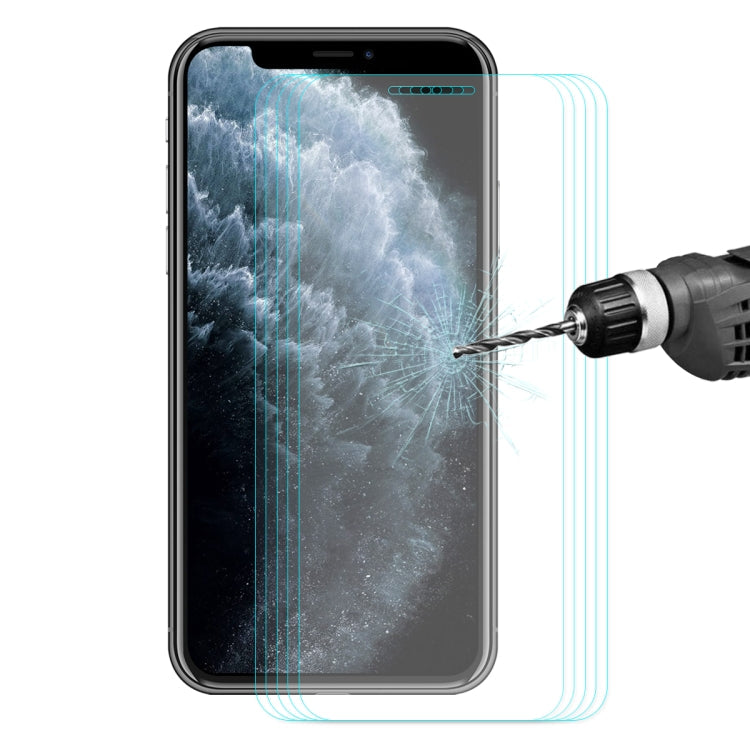 5 PCS ENKAY Hat-prince 0.26mm 9H 2.5D Curved Edge Tempered Glass Film, For iPhone 11 / iPhone XR, For iPhone 11 Pro, For iPhone 11 Pro Max