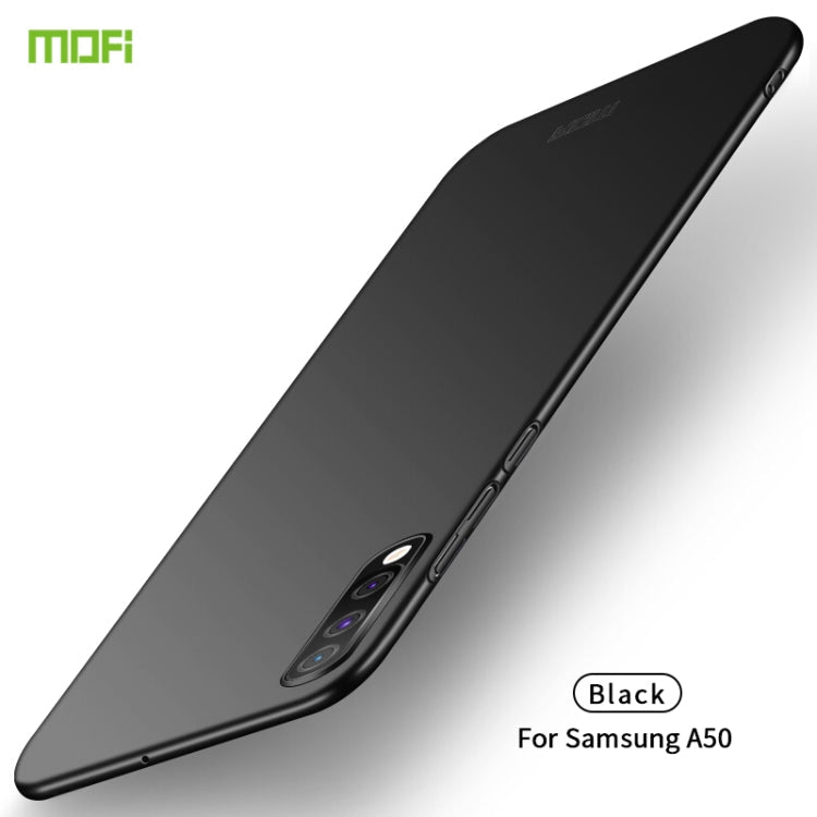 For Galaxy A50 MOFI Frosted PC Ultra-thin Hard Case(Black)