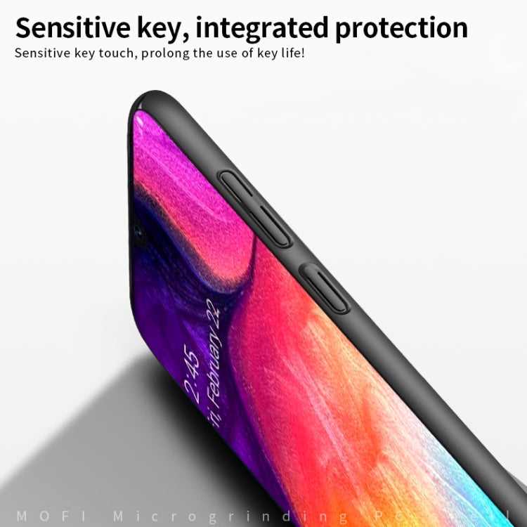 For Galaxy A50 MOFI Frosted PC Ultra-thin Hard Case(Gold)