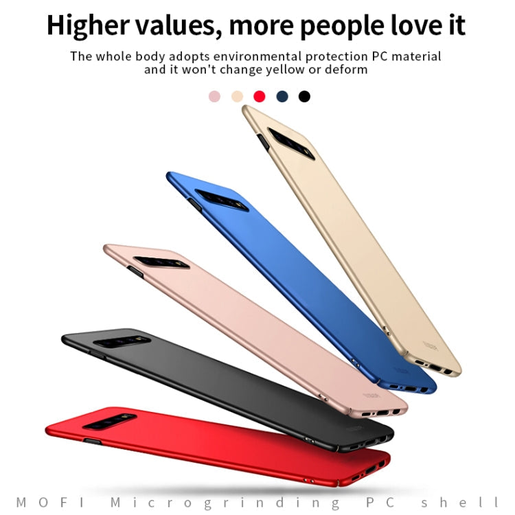 For Galaxy S10 MOFI Frosted PC Ultra-thin Hard Case(Blue)