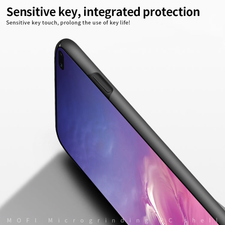For Galaxy S10 MOFI Frosted PC Ultra-thin Hard Case(Gold)