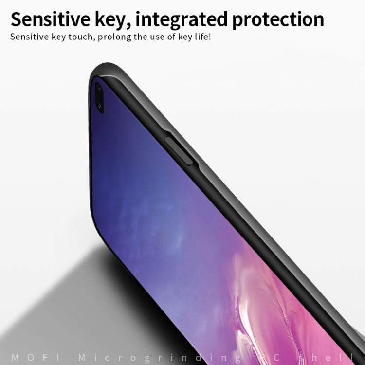 For Galaxy S10+ MOFI Frosted PC Ultra-thin Hard Case(Blue)