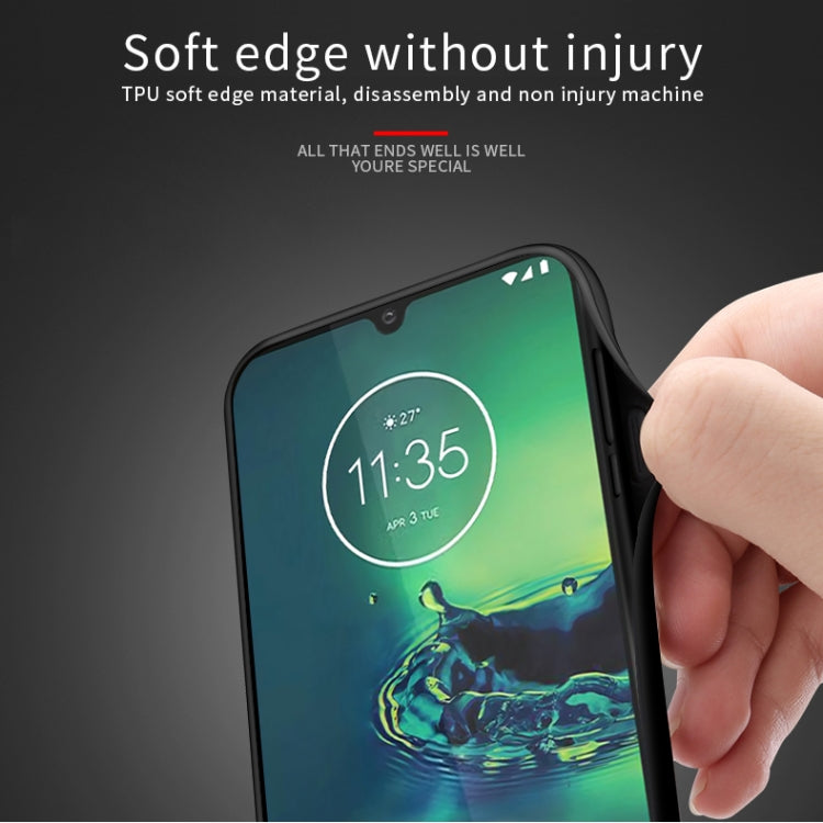 PINWUYO Rong Series  Shockproof PC + TPU+ Chemical Fiber Cloth Protective Cover, For MOTO G8 Plus, For MOTO G8 Play / One macro