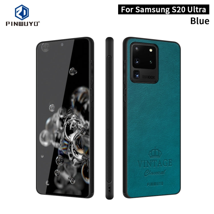 PINWUYO Pin Rui Series Classical Leather Texture PC + TPU Waterproof  Anti-fall All-inclusive Protective Case Shell, For Galaxy A91 / S10 Lite, For Galaxy S20 Ultra